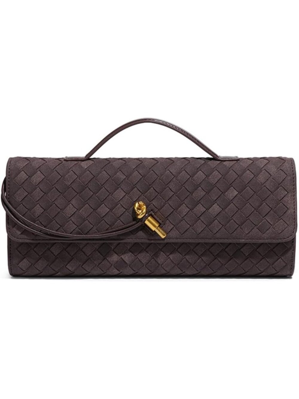 Trendy Suede Woven Handbag for Women | Evening Shoulder Bag & Casual Clutch